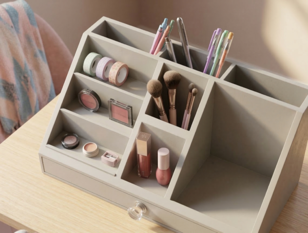 Çok Bölmeli Makyaj ve Masa Düzenleyici