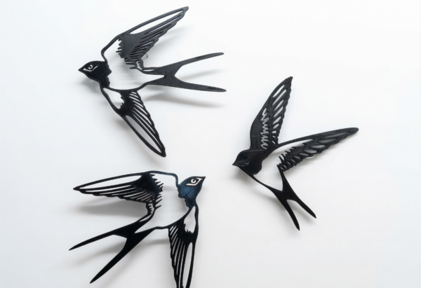 Modern Kırlangıç Duvar Dekoru - 3'lü Set