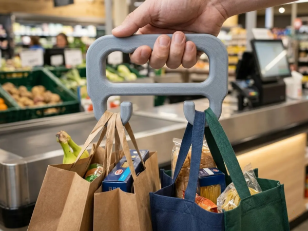 Ergonomik Poşet ve Çanta Taşıma Aparatı – Konforlu Tutuş